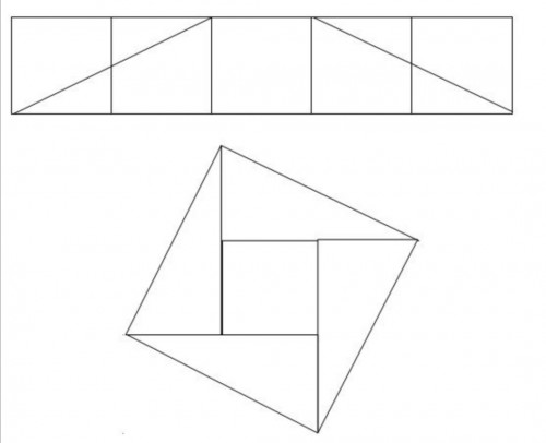 با4برش به مربع